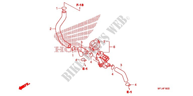 AIR INJECTION CONTROL VALVE for Honda CBR 1000 RR ABS REPSOL 2009