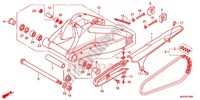 SWINGARM   CHAIN CASE for Honda CBR 1000 RR ABS WHITE 2014
