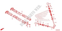 CAMSHAFT for Honda CBR 1000 RR CABS RED 2015