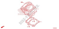 CYLINDER for Honda CBR 300 ABS HRC TRICOLOR 2015