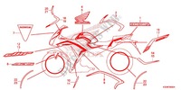 STICKERS (CBR300R/RA 4A,4AC,4CM,8A,8CM,9AC) for Honda CBR 300 ABS 2016