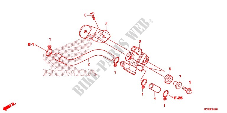 AIR INJECTION SOLENOID VALVE for Honda CBR 300 ABS 2016