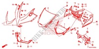 FRONT COWL for Honda CBR 500 R ABS RED 2013