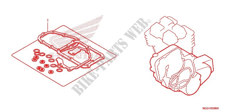 GASKET KIT for Honda CBR 500 R ABS RED 2013