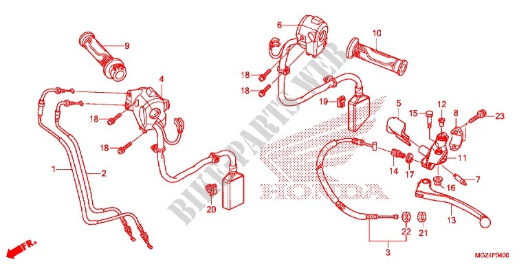 LEVER   SWITCH   CABLE (1) for Honda CBR 500 R 2013