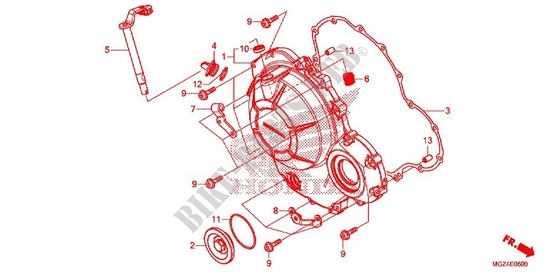 RIGHT CRANKCASE COVER for Honda CBR 500 R 2013
