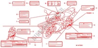 CAUTION LABEL (1) for Honda CBR 600 RR ABS 2009