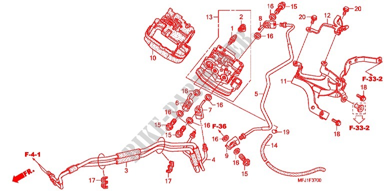 FRONT ABS MODULE for Honda CBR 600 RR ABS 2010