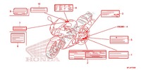 CAUTION LABEL (1) for Honda CBR 600 R ABS BLACK 2012