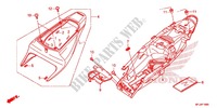 SEAT   REAR COWL for Honda CBR 600 R ABS BLACK 2012