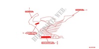 STICKERS (1) for Honda CBR 600 RR ABS RED 2013