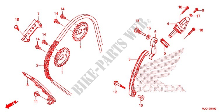 CAM CHAIN   TENSIONER for Honda CBR 600 RR ABS 2013