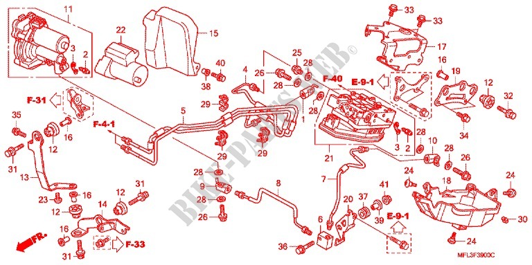 FRONT ABS UNIT for Honda CBR 1000 RR ABS BLACK 2010