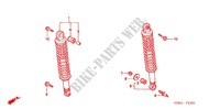REAR SHOCK ABSORBER (2) for Honda FUSION 250 TYPE X 2004