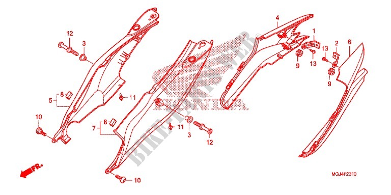 SEAT   REAR COWL for Honda CBF 1000 F ABS 2010