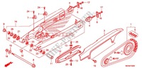 SWINGARM   CHAIN CASE for Honda CBF 600 FAIRING ABS 2011