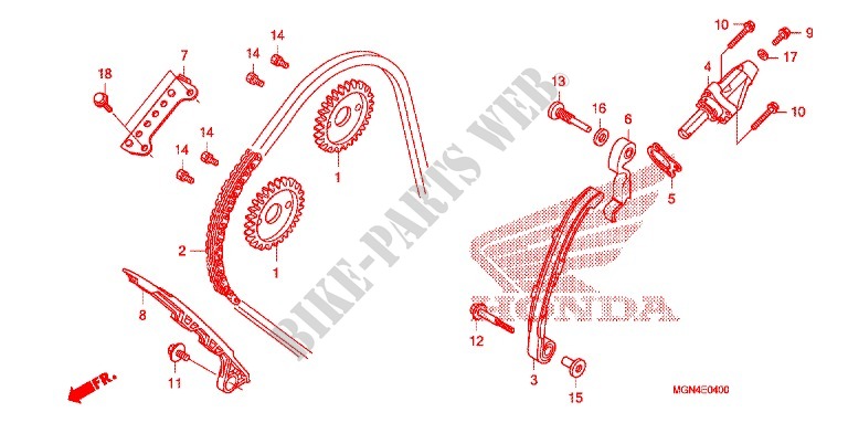 CAM CHAIN   TENSIONER for Honda CBF 600 FAIRING ABS 2011