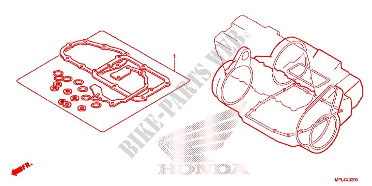 GASKET KIT for Honda CBR 1000 RR HURRICANE ABS BLACK 2010