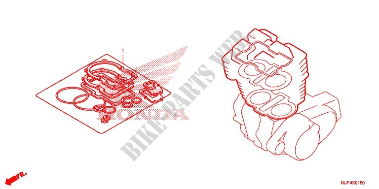 GASKET KIT for Honda AFRICA TWIN 1000 DCT RED 2016