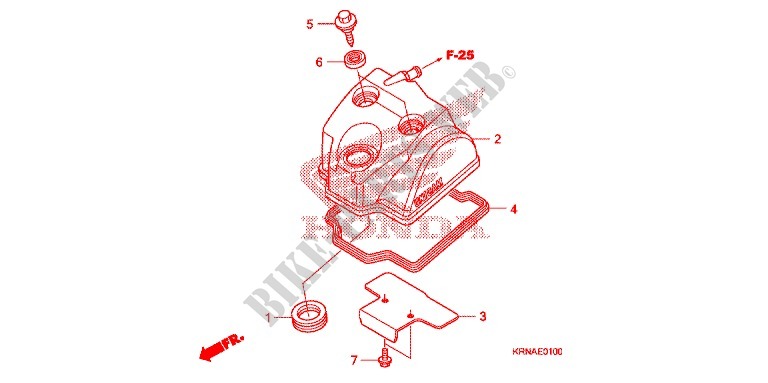 CYLINDER HEAD COVER for Honda CRF 250 R 2013