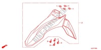 FRONT FENDER for Honda CRF 250 L SPECIAL EDITION 2013