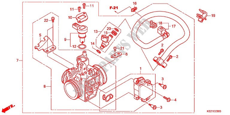 THROTTLE BODY for Honda CRF 250 L SPECIAL EDITION 2013