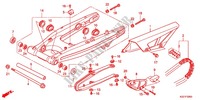 SWINGARM   CHAIN CASE for Honda CRF 250 M RED 2013
