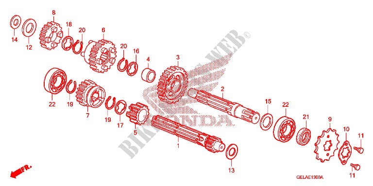 GEARBOX for Honda CRF 50 2012