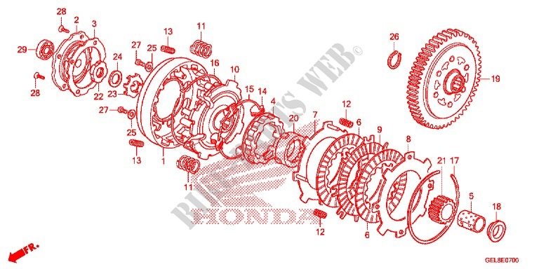 CLUTCH for Honda CRF 50 2013