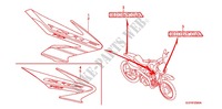 STICKERS (CRF70F4/5) for Honda CRF 70 2005