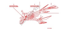 STICKERS ('08/'09) for Honda CRF 70 2009