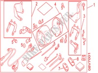FOG LAMP MOUNTING KIT for Honda AFRICA TWIN 1000 ABS RED 2017