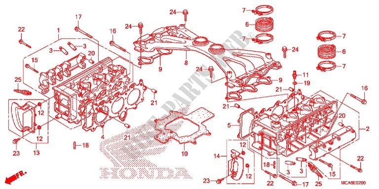 CYLINDER   HEAD for Honda GL 1800 GOLD WING ABS NAVI 2013