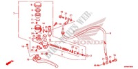 REAR BRAKE MASTER CYLINDER for Honda CB 1000 R ABS BLACK 2011