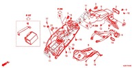 REAR FENDER for Honda GROM 125 2013