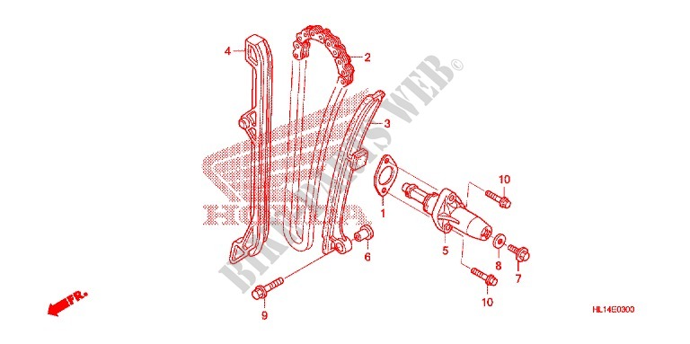 CAM CHAIN   TENSIONER for Honda BIG RED 700 RED 2011