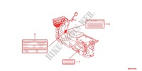 CAUTION LABEL (1) for Honda BENLY 110 WHITE 2012