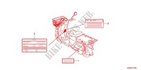 CAUTION LABEL (1) for Honda BENLY 50 YUSEI 2012