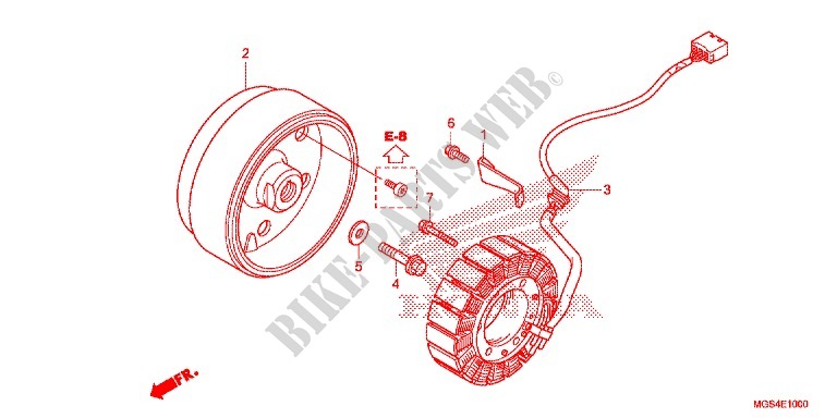 LEFT CRANKCASE COVER   ALTERNATOR (2) for Honda NC 700 X ABS DCT 2013