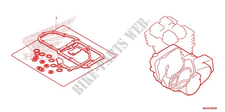GASKET KIT for Honda NC 700 X ABS DCT 2016