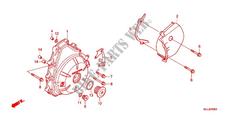A.C. GENERATOR COVER for Honda INTEGRA 750 E-PACKAGE 2014