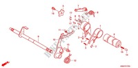 GEARSHIFT DRUM   SHIFT FORK for Honda WAVE 110 Front brake disc, Kick start 2011