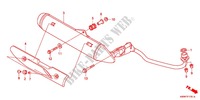 EXHAUST MUFFLER (AFS110B/AFS110C/AFS110D) for Honda WAVE 110 Front brake disc, Electric start 2011