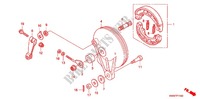 REAR BRAKE PANEL   SHOES for Honda WAVE 110 Front brake disc, Electric start 2011