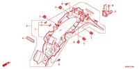 REAR FENDER (AFS110B/C/D/E/F/H) for Honda WAVE 110 Front brake disc, Electric start 2011