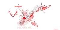 STICKERS (1) for Honda SPACY 110 2013