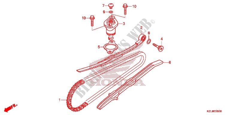 CAM CHAIN   TENSIONER for Honda SPACY 110 SPECIAL EDITION 2014