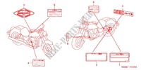 CAUTION LABEL (1) for Honda SHADOW 400 SILVER 2005