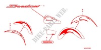 STICKERS (NV400C8 2J) for Honda STEED 400 2008