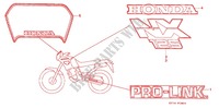 STICKERS ('88) for Honda NX 125 1989
